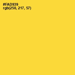 #FAD939 - Bright Sun Color Image