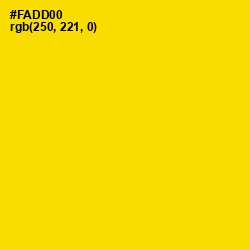 #FADD00 - School bus Yellow Color Image
