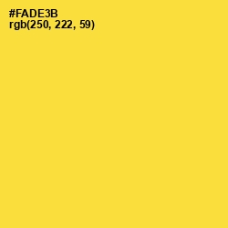#FADE3B - Bright Sun Color Image