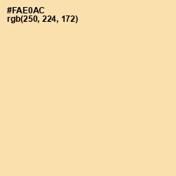 #FAE0AC - Cape Honey Color Image
