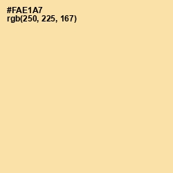 #FAE1A7 - Cream Brulee Color Image