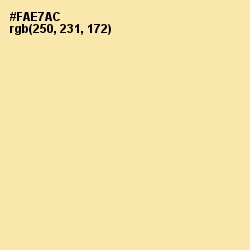 #FAE7AC - Cape Honey Color Image