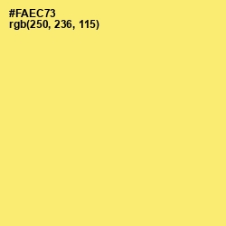#FAEC73 - Marigold Yellow Color Image