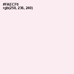 #FAECF0 - Amour Color Image