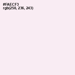 #FAECF3 - Amour Color Image