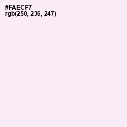 #FAECF7 - Amour Color Image