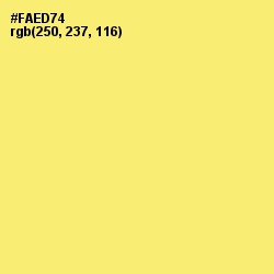 #FAED74 - Marigold Yellow Color Image