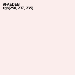 #FAEDEB - Fair Pink Color Image