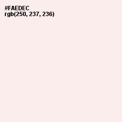 #FAEDEC - Fair Pink Color Image