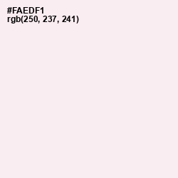 #FAEDF1 - Amour Color Image