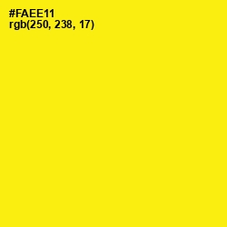 #FAEE11 - Broom Color Image