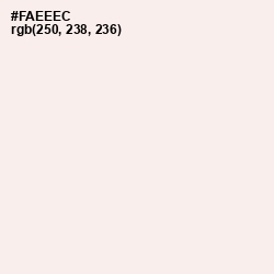 #FAEEEC - Fair Pink Color Image