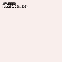 #FAEEED - Fair Pink Color Image