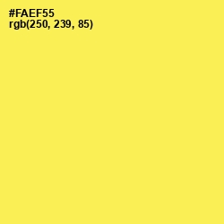 #FAEF55 - Candy Corn Color Image