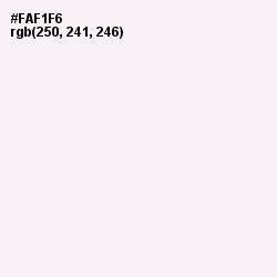 #FAF1F6 - Lavender blush Color Image