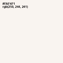 #FAF4F1 - Spring Wood Color Image