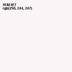 #FAF4F7 - Rose White Color Image