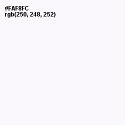 #FAF8FC - Alabaster Color Image