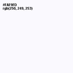 #FAF9FD - Alabaster Color Image