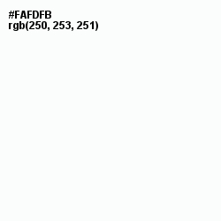 #FAFDFB - Alabaster Color Image
