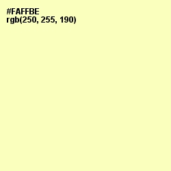 #FAFFBE - Shalimar Color Image