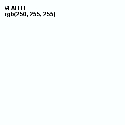 #FAFFFF - White Color Image