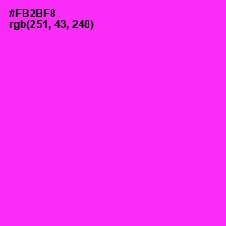 #FB2BF8 - Magenta / Fuchsia Color Image