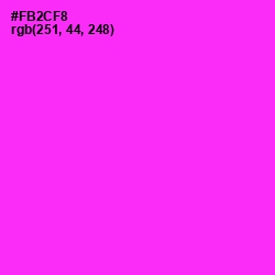 #FB2CF8 - Magenta / Fuchsia Color Image