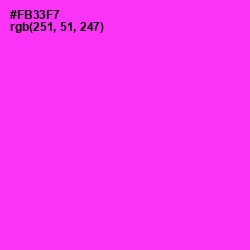 #FB33F7 - Razzle Dazzle Rose Color Image