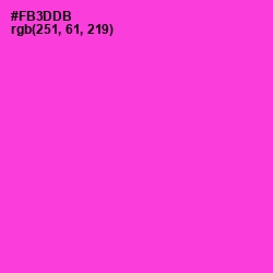 #FB3DDB - Razzle Dazzle Rose Color Image