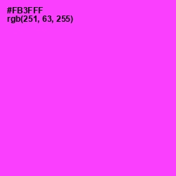 #FB3FFF - Razzle Dazzle Rose Color Image
