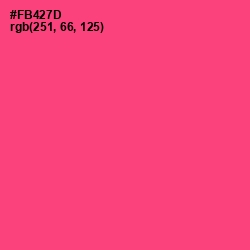 #FB427D - Wild Watermelon Color Image