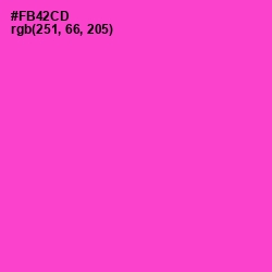 #FB42CD - Orchid Color Image