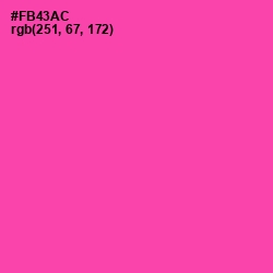 #FB43AC - Brilliant Rose Color Image