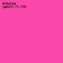 #FB47AA - Brilliant Rose Color Image