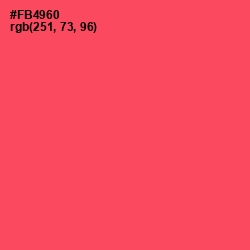 #FB4960 - Carnation Color Image