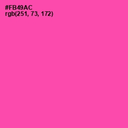 #FB49AC - Brilliant Rose Color Image