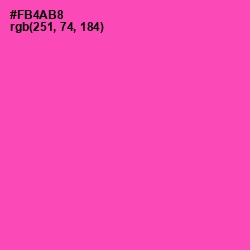#FB4AB8 - Brilliant Rose Color Image