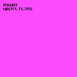 #FB4AFF - Pink Flamingo Color Image