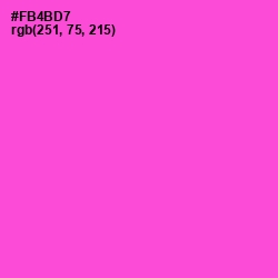 #FB4BD7 - Pink Flamingo Color Image