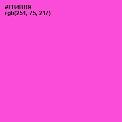 #FB4BD9 - Pink Flamingo Color Image