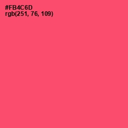 #FB4C6D - Carnation Color Image