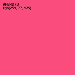 #FB4D7D - Wild Watermelon Color Image