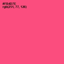 #FB4D7E - Wild Watermelon Color Image