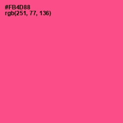 #FB4D88 - French Rose Color Image