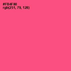 #FB4F80 - French Rose Color Image