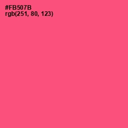 #FB507B - Wild Watermelon Color Image