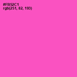 #FB52C1 - Orchid Color Image