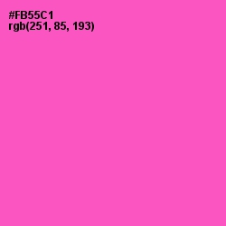 #FB55C1 - Orchid Color Image