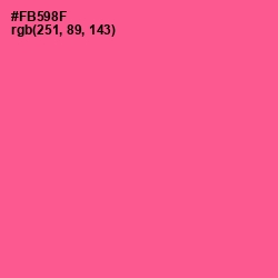 #FB598F - French Rose Color Image